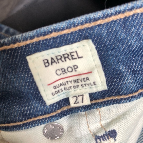 Levi’s made & crafted barrel crop jeans size 27 - Picture 5 of 8